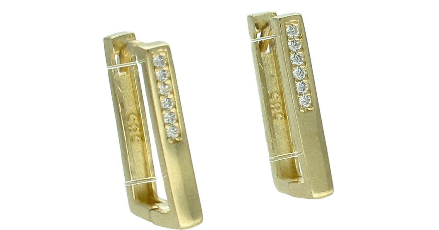 Złote kolczyki 585 wiszące prostokąty KL 11990.jpg